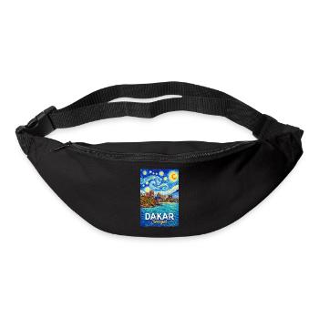 Dakar Senegal Sternenhimmel Küste - Gürteltasche - Schwarz - Vorne