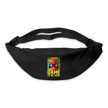 I Paused Game To Be Here - Bum bag - black - Front