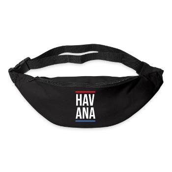 Havana Bold Mono with Red Blue Stripes - Bum bag - black - Front