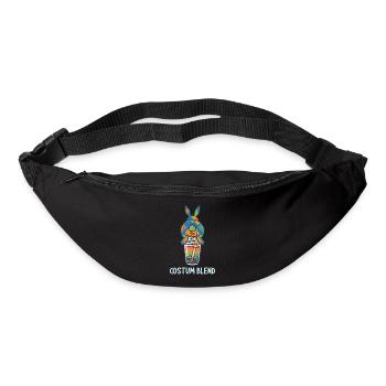 Bubble Tea Boba Drôle de Lapin mignon - Sac banane - noir - Devant