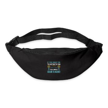 talk about Ham Radio - Gürteltasche - Schwarz - Vorne
