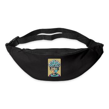 Enfant psychédélique mystérieux à grosse tête - Sac banane - noir - Devant
