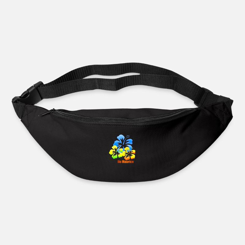 hibiscus - Sac banane - noir