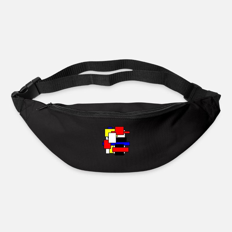 Mondrian Inpiration 2nd edition - Bum bag - black