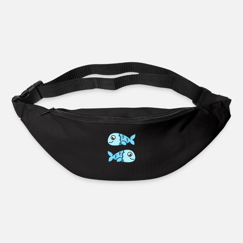 Sternzeichen Fische - Gürteltasche - Schwarz