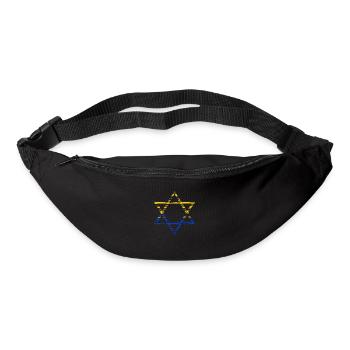 Davidstern Ukraine - Gürteltasche - Schwarz - Vorne