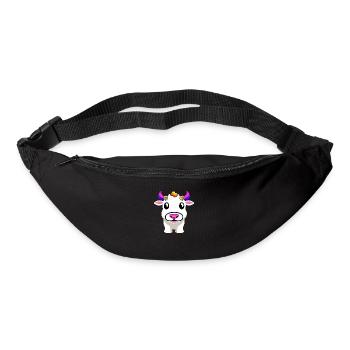 Kuh süß Tier Bauernhof lustig Kühe Tiere neu 1 - Gürteltasche - Schwarz - Vorne