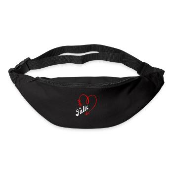 tatie cœur - Sac banane - noir - Devant