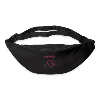 tu as trouvé mon cœur en espagnol - Sac banane - noir - Devant