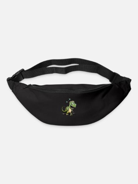 Kroki le dinosaure rigolo - Sac banane - noir