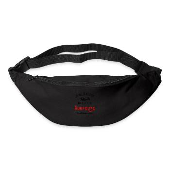 Pas parfaite mais surfeuse - Sac banane - noir - Devant