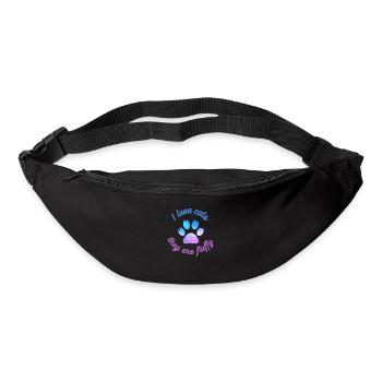 I love cats - Bum bag - black - Front