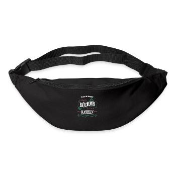 bday geschenkidee autorin cool buchliebhaber maske - Gürteltasche - Schwarz - Vorne