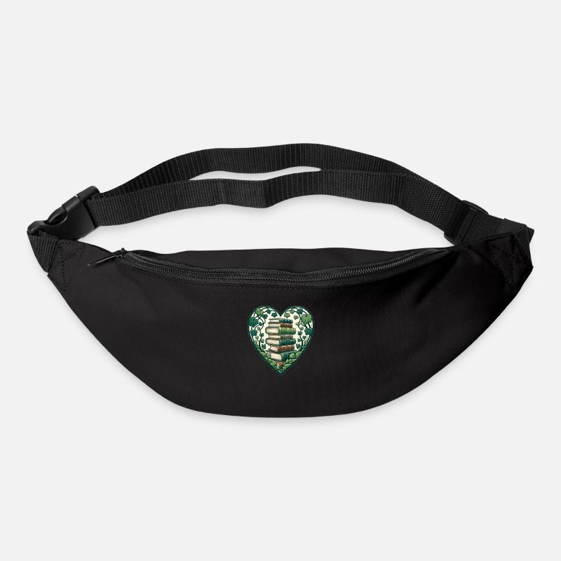 Ich liebe Bücher - Gürteltasche - Schwarz