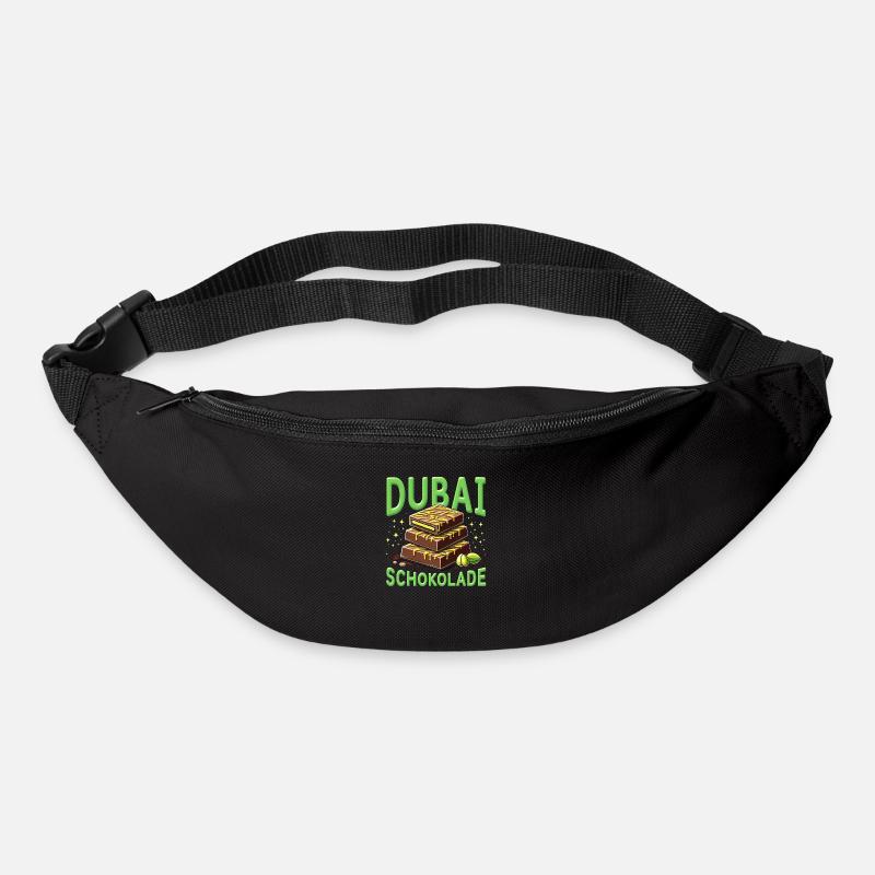 Dubai-Schokolade - Schokolade-Spass - Gürteltasche - Schwarz
