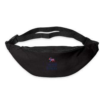 Ich brauche keine Therapie muss nur nach Norwegen - Gürteltasche - Schwarz - Vorne