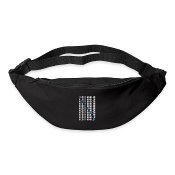 Hecht Angler - Gürteltasche - Schwarz - Vorne