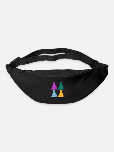 Mona Lisa Popart - Sac banane - noir