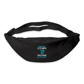 Best Dad is my Name Trout Fishing - Gürteltasche - Schwarz - Vorne