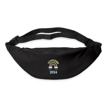 Schulanfang Regenbogen Erster Schultag 2024 - Gürteltasche - Schwarz - Vorne