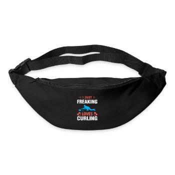 I just freaking loves Curling - Gürteltasche - Schwarz - Vorne