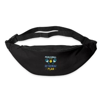Pickleball ist mein Altersvorsorgeplan Aktiver Ruhestand - Gürteltasche - Schwarz - Vorne
