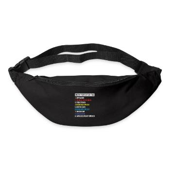Dudelsackspieler Dudelsack Männer Geschenk - Gürteltasche - Schwarz - Vorne