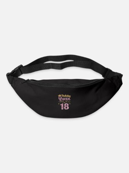 18.Geburtstag Königin 18 Jahre Achtzehn - Gürteltasche - Schwarz