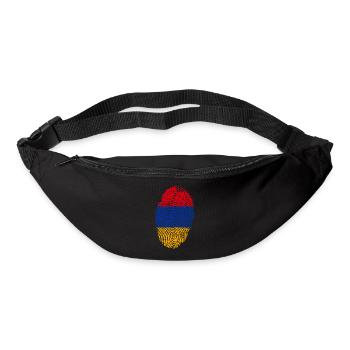 fingerprint i love wurzeln armenia armenien - Gürteltasche - Schwarz - Vorne