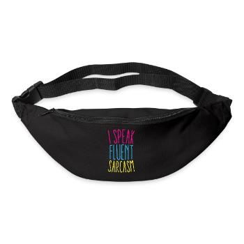 I Speak Fluent Sarcasm Graphic - Bum bag - black - Front