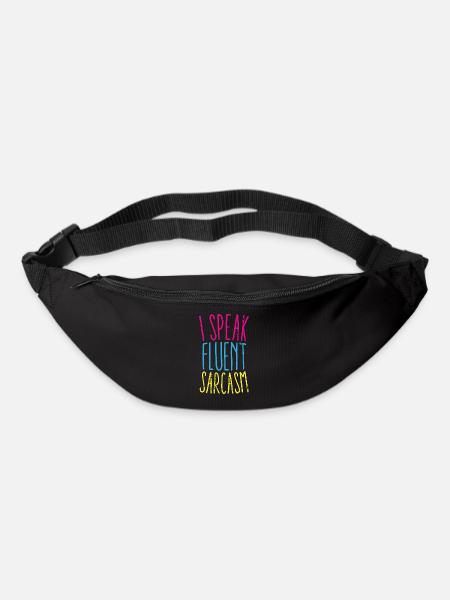 I Speak Fluent Sarcasm Graphic - Bum bag - black