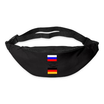 Russland & Deutschland - Gürteltasche - Schwarz - Vorne