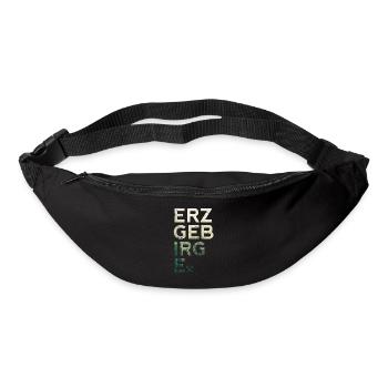 Erzgebirge Mode und Kleidung - Schlägel und Eisen - Gürteltasche - Schwarz - Vorne