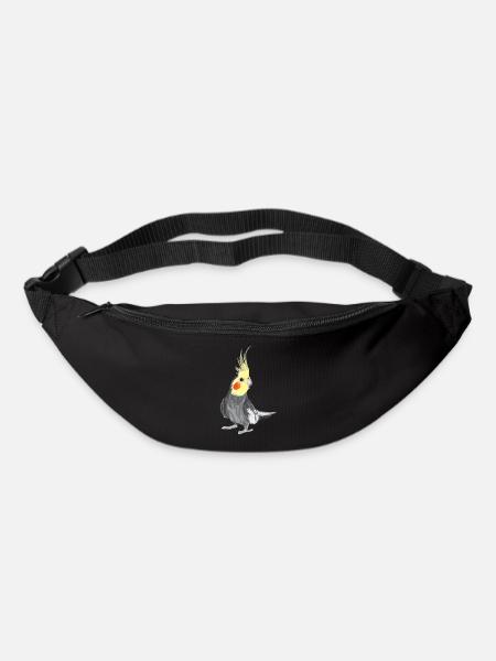 Nymphensittich / Cockatiel I - Gürteltasche - Schwarz