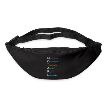MOTARD Merveilleux Observateur Téméraire Amical - Sac banane - noir - Devant