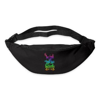 Rainbow - free as a butterfly - Bum bag - black - Front