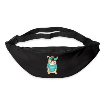 Chien carituriste - Sac banane - noir - Devant
