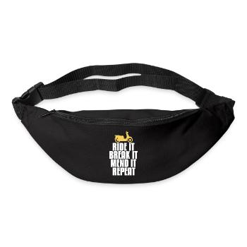 Ride It Break It Mend It Repeat Funny Rider - Gürteltasche - Schwarz - Vorne