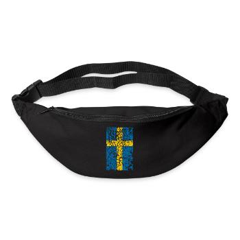 Schweden Vintage - Gürteltasche - Schwarz - Vorne