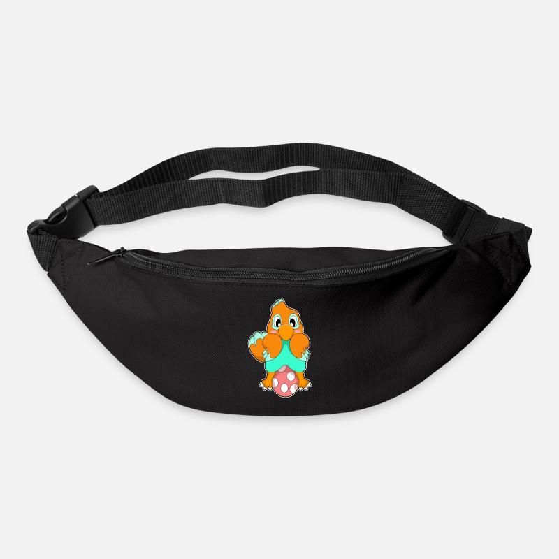 Papagei Ei - Gürteltasche - Schwarz