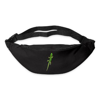 Grüner Gecko - Gürteltasche - Schwarz - Vorne