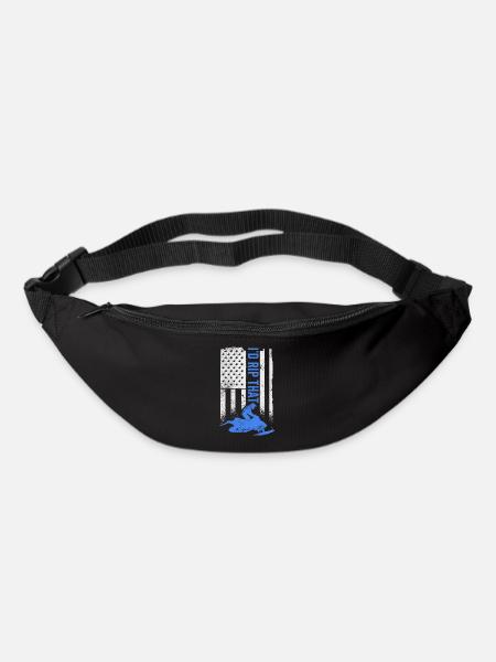 I'd rip that | USA Flag and Biker - Bum bag - black