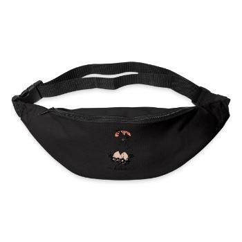 Modern art, Art line, believe in your dream - Bum bag - black - Front