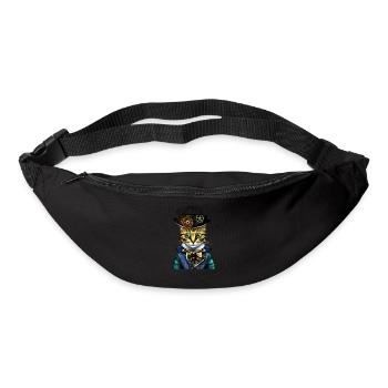 Crazy Cat- Hat - Gürteltasche - Schwarz - Vorne