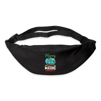 Merry Medic Moments Krankenschwester Weihnachten - Gürteltasche - Schwarz - Vorne