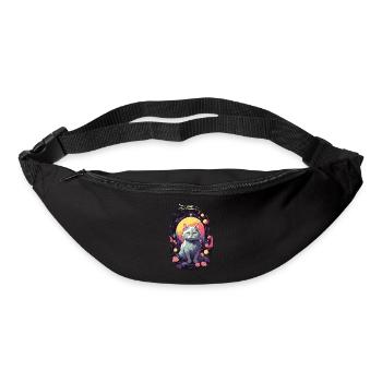 Gothic Katze Mystisches Katzenliebhaber Design - Gürteltasche - Schwarz - Vorne