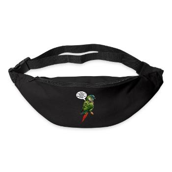 Green Cheek Conure Meme Funny Conure Parrot - Bum bag - black - Front