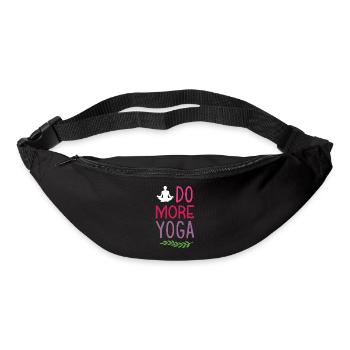 Faites plus de yoga - Sac banane - noir - Devant