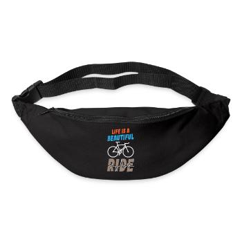 Life is Beautiful Ride - Gürteltasche - Schwarz - Vorne