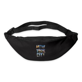 COLLAGE DE LA VILLE DE NEW YORK - Sac banane - noir - Devant